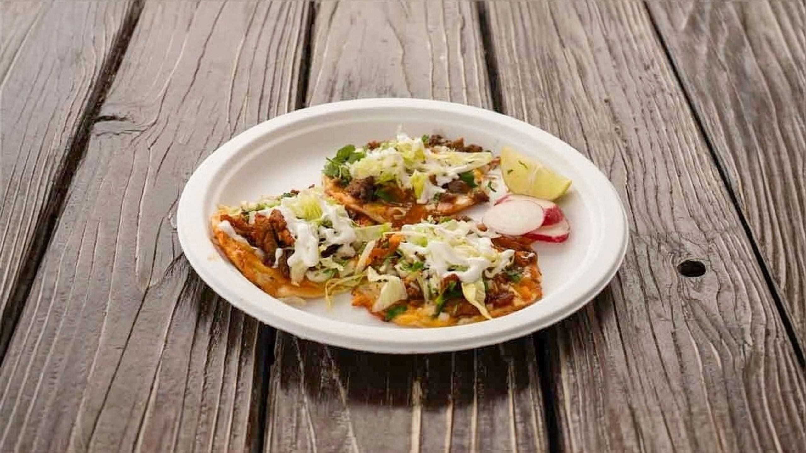 Fresh quesa tacos on a plate
