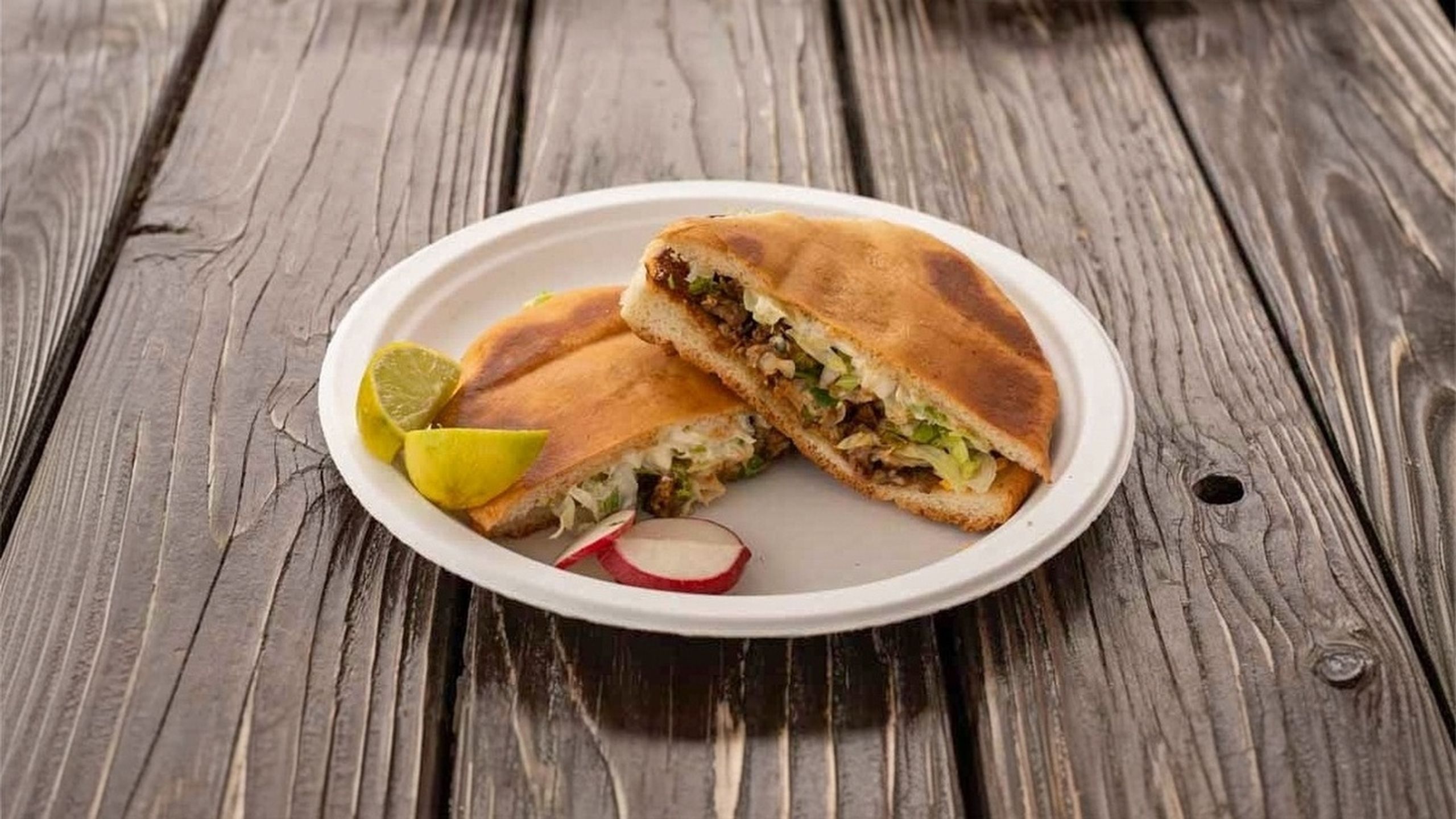 Quesadillas cut up and served